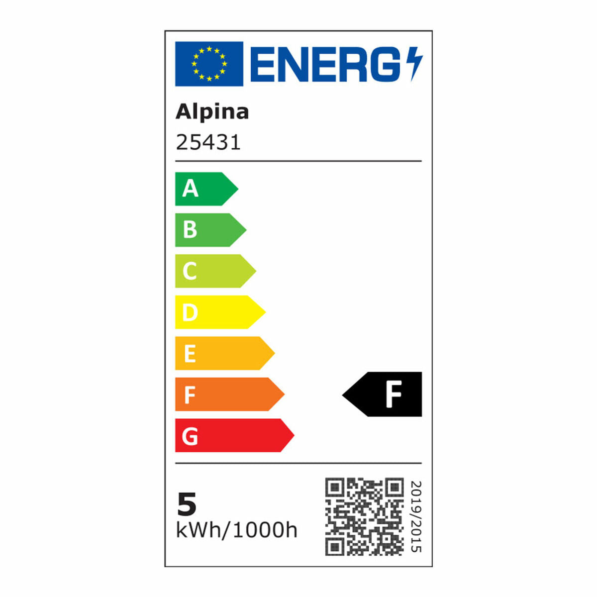 Älykäs Polttimo Alpina RGB Wi-Fi 5 W 4,9 W GU10 2700-6500 K 470 lm