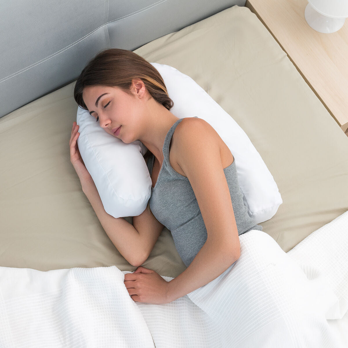 Ergonomic Positioning U Side Pillow Slupill InnovaGoods