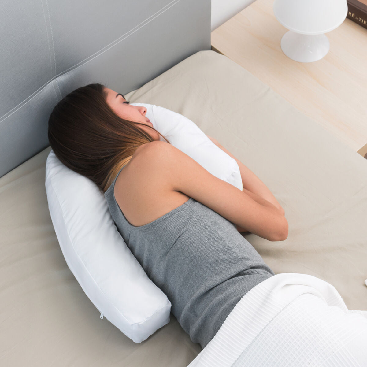 Ergonomic Positioning U Side Pillow Slupill InnovaGoods